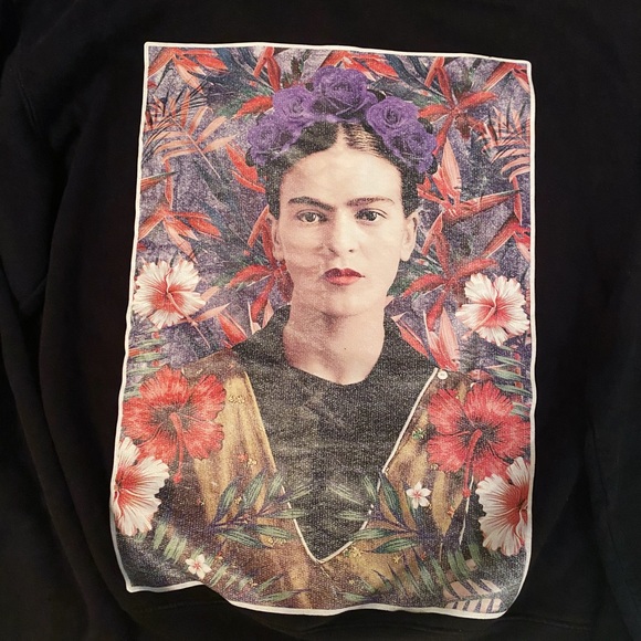 Frida Kahlo Black Crewneck - Picture 2 of 2